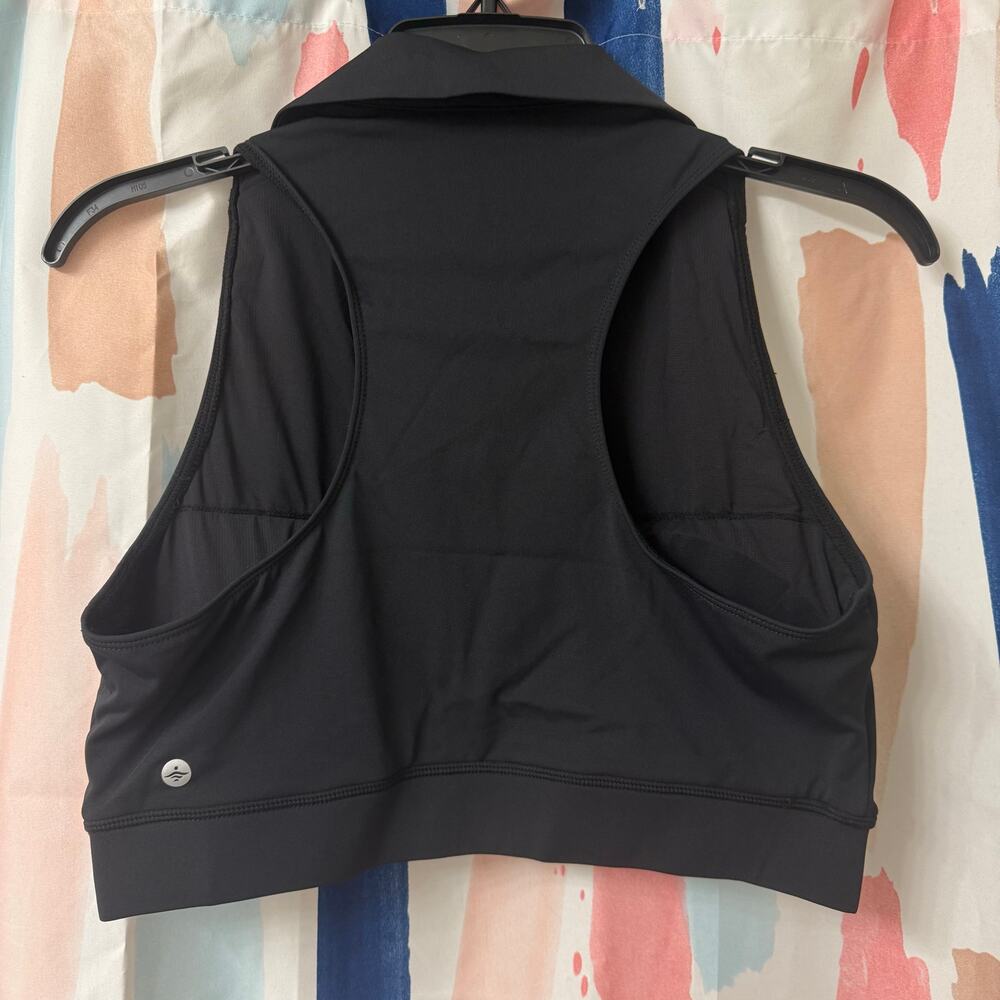 Halara SoftlyZero QuickDry Polo Collar V Neck Racerback Cropped Tennis Tank Top - Picture 9 of 13